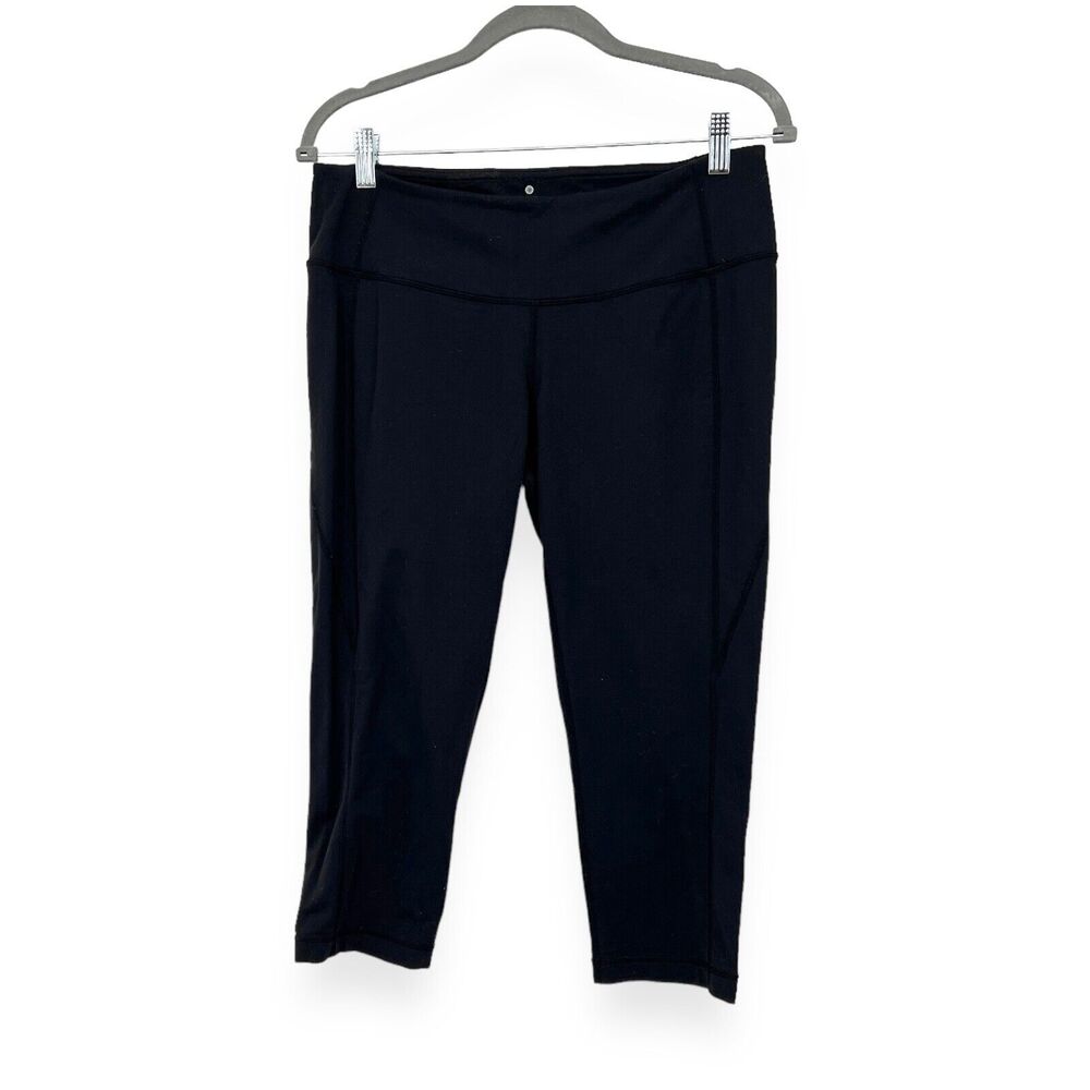 Athleta Black Cropped Leggings Women's L